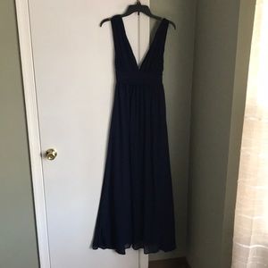 Lulus Heavenly Hues Navy Blue Maxi Dress!